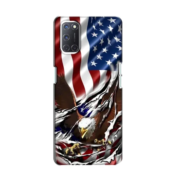 Чехол с рисунком «Флаг USA» для OPPO A52