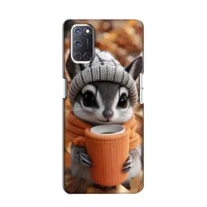 Печатный чехол «Зверята с кофе» для Oppo A52 (Грызунчик с кофе)
