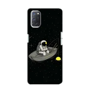 Силиконовый Чехол с принтом "Космонавты" на Oppo A52 (Космонавт на рыбалке)