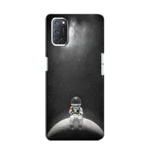 Силиконовый Чехол с принтом "Космонавты" на Oppo A52 (Космонавт романтик)