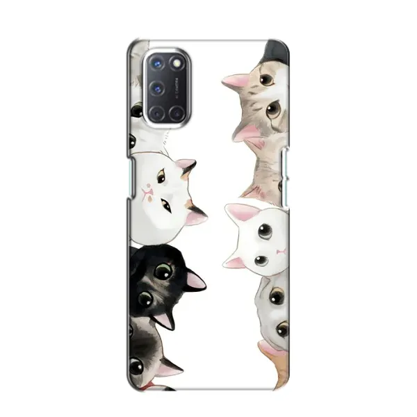Чехол с рисунком «Коты» для OPPO A52