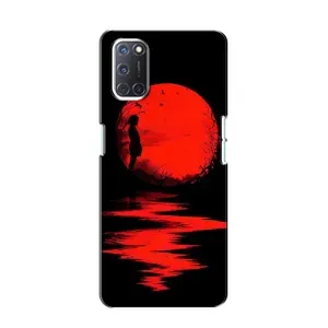 Летний Чехол на Oppo A52 (Красный Закат)