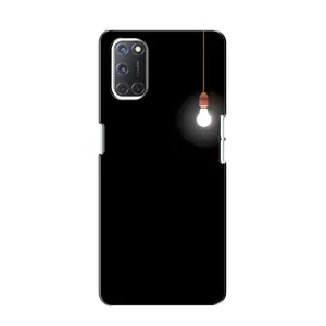 Чохол з картинками на чорному фоні для Oppo A52 (Лампочка)