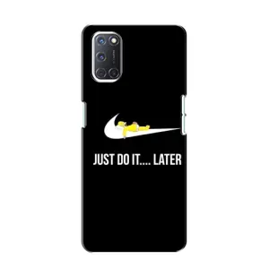 Силиконовый Чехол на Oppo A52 с картинкой Nike (Later)