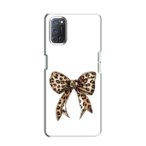 Чехол банты для Oppo A52 (Леопардовый принт)
