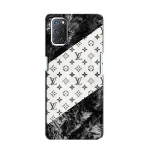Чехол Стиль Louis Vuitton на Oppo A52 (LV на белом)