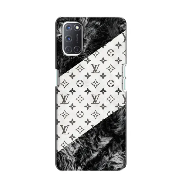 Чехол с рисунком «LV на белом» для OPPO A52