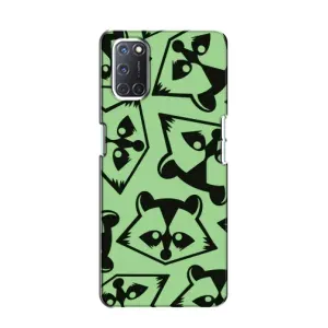 Силиконовый Чехол с Енотами на Oppo A52 (Мордочки Енота)