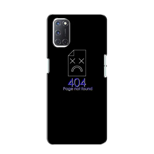 Чехол с рисунком «Ошибка 404» для OPPO A52 Чехол с рисунком «Ошибка 404» для OPPO A52
