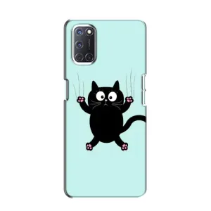 Силиконовый чехол с котиком для Oppo A52 (Падающий кот)