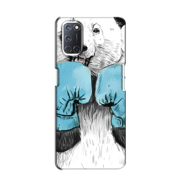 Чехол с рисунком «Панда боксер» для OPPO A52