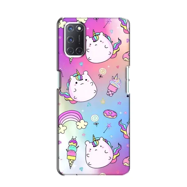 Чехол с рисунком «Радуга и Единорог» для OPPO A52