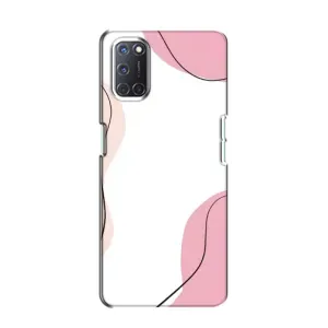 Чехол цветочный дизайн для Oppo A52 (Розовый фон)
