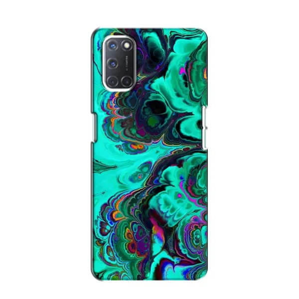 Чехол с рисунком «Салатный мрамор» для OPPO A52 Чехол с рисунком «Салатный мрамор» для OPPO A52