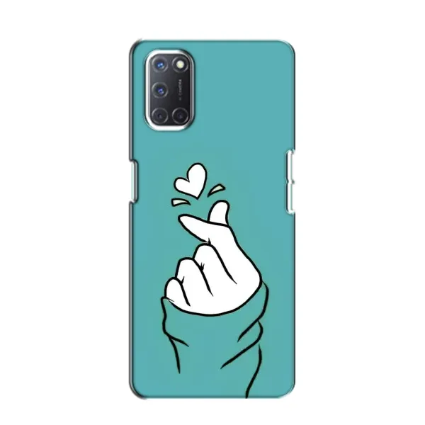 Чехол с рисунком «Сердечко на бирюзовом» для OPPO A52 Чехол с рисунком «Сердечко на бирюзовом» для OPPO A52
