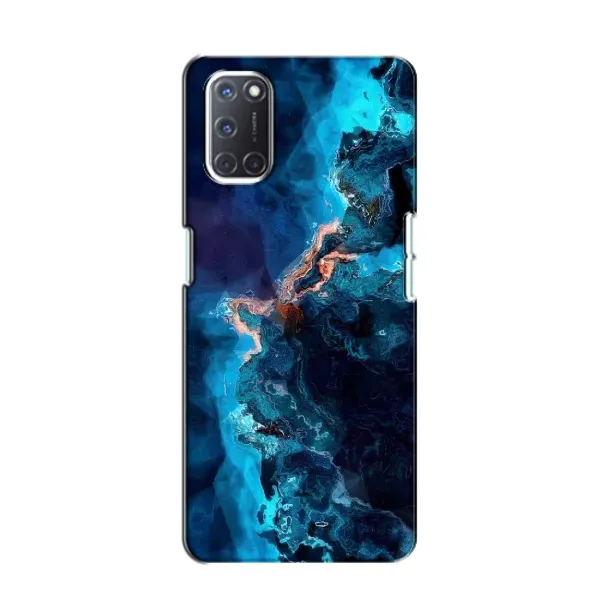 Чехол с рисунком «Синий мрамор» для OPPO A52 Чехол с рисунком «Синий мрамор» для OPPO A52