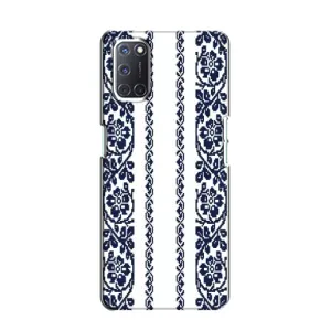 Силиконовый Чехол на Oppo A52 с картинкой Вышиванки (Синяя вышиванка)