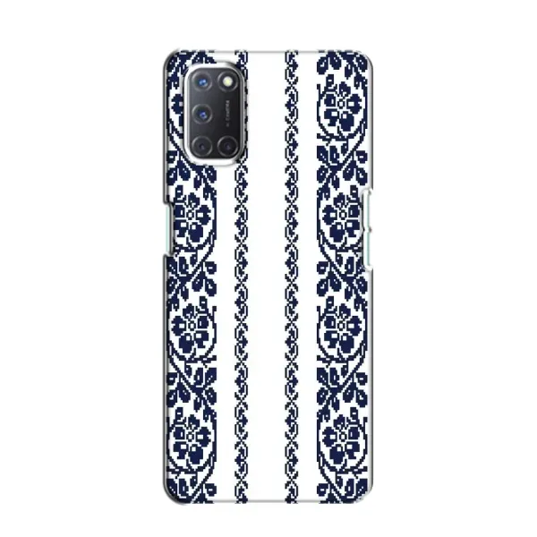 Чехол с рисунком «Синяя вышиванка» для OPPO A52 Чехол с рисунком «Синяя вышиванка» для OPPO A52