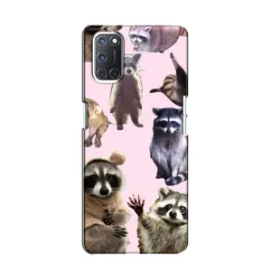 Силиконовый Чехол с Енотами на Oppo A52 (Смешные Еноты)