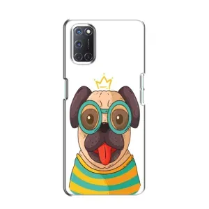 Бампер для Oppo A52 с картинкой "Песики" (Собака Король)