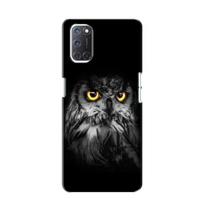 Чехлы с принтом СОВЫ для Oppo A52 (Сова на чёрном)
