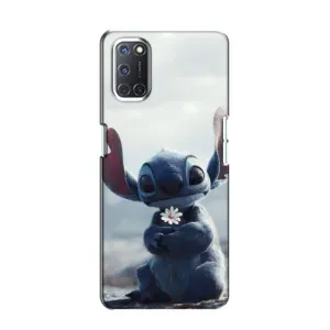 Чехол с рисунком Стич для OPPO A52 (Стич с цветочком)