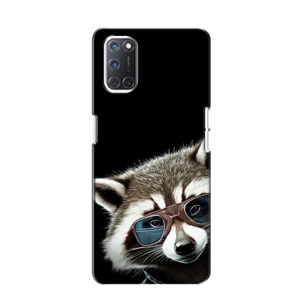 Чехол с рисунком «Стильный Енот» для OPPO A52 Чехол с рисунком «Стильный Енот» для OPPO A52