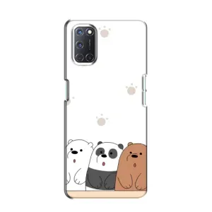 Чехлы с изображением разных животных для Oppo A52 (Удивленные медвеженки)