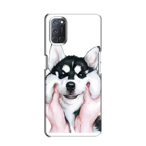 Чехол с рисунком «Собака Хаски» для OPPO A52