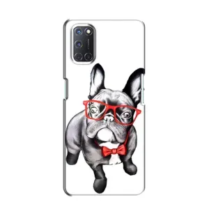 Бампер для Oppo A52 с картинкой "Песики" (В очках)