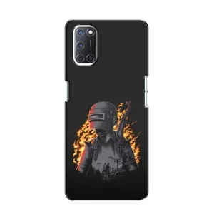 Чохол з картинкою "Герой Pubg" на Oppo A52 (В полум'ї)