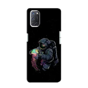Силиконовый Чехол с принтом "Космонавты" на Oppo A52 (В руках земля)
