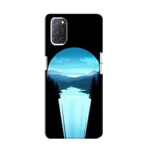 Летний Чехол на Oppo A52 (Синий Водопад)
