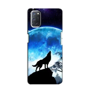 Чехол с Волком на Oppo A52 (Воет на луну)
