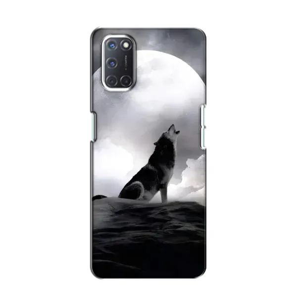 Чехол с рисунком «Волк и луна» для OPPO A52 Чехол с рисунком «Волк и луна» для OPPO A52
