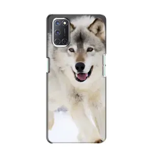 Чехол с Волком на Oppo A52 (Волк на снегу)