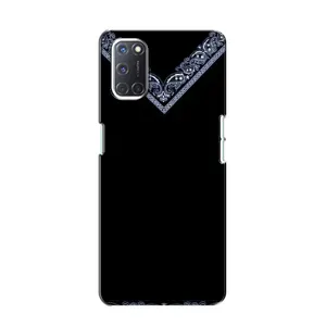 Силиконовый Чехол на Oppo A52 (Воротник вышиванки)