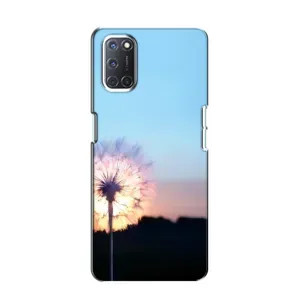 Силиконовый Чехол с одуванчиками на Oppo A52 (Закат с одуванчиком)