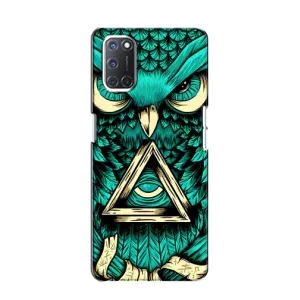 Чехлы с принтом СОВЫ для Oppo A52 (Зеленая сова)