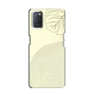Чехол цветочный дизайн для Oppo A52 (Зелёный фон)