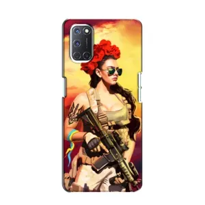 ЗСУ Чехлы (TPU) для Oppo A52 (Женщина солдат)