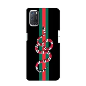 Чехлы Бренд GUCCI для Oppo A52 (Змей Гуччи)