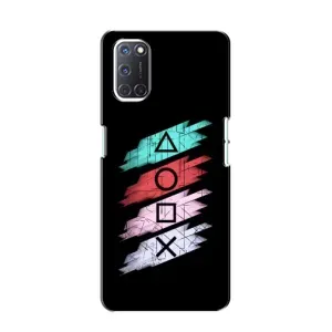 Чехол с рисунком «Значки Sony» для OPPO A52