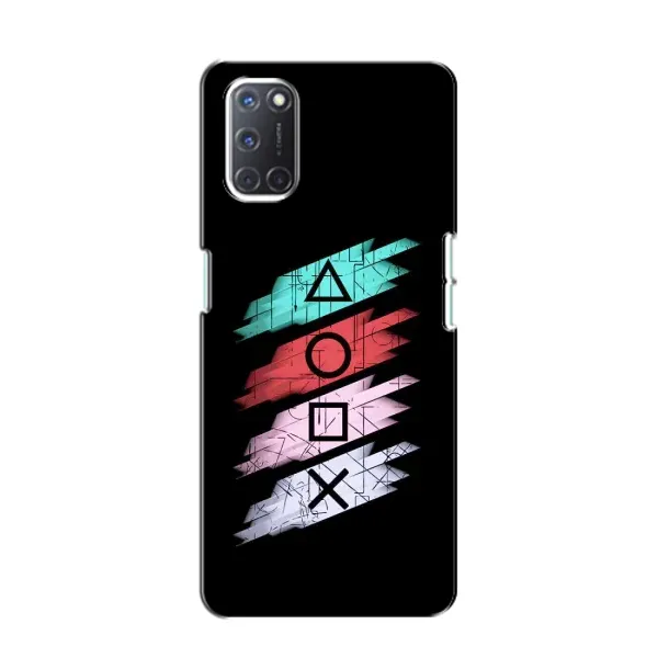 Чехол с рисунком «Значки Sony» для OPPO A52 Чехол с рисунком «Значки Sony» для OPPO A52
