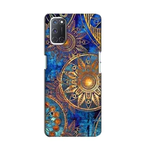 Чохли з сенсом на Oppo A52 (Золоті узори)
