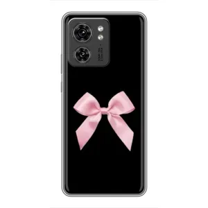 Чехол банты для OPPO A53 5g (Бант на черном)
