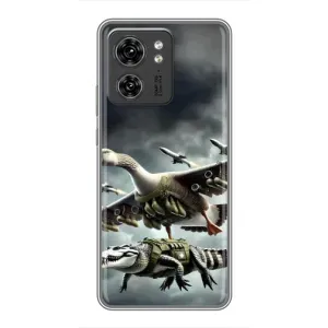 Чехол с мемами тралалело тралала для OPPO A53 5g (Гусини и крокодило)