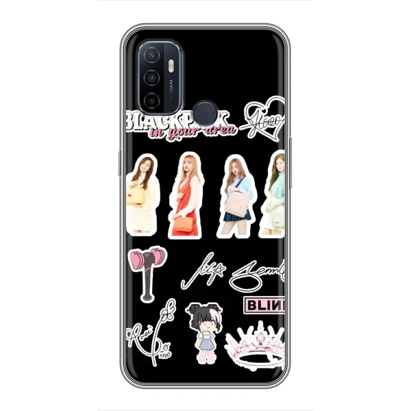 Чехол с рисунком «Арт блэкпинг» для OPPO A53