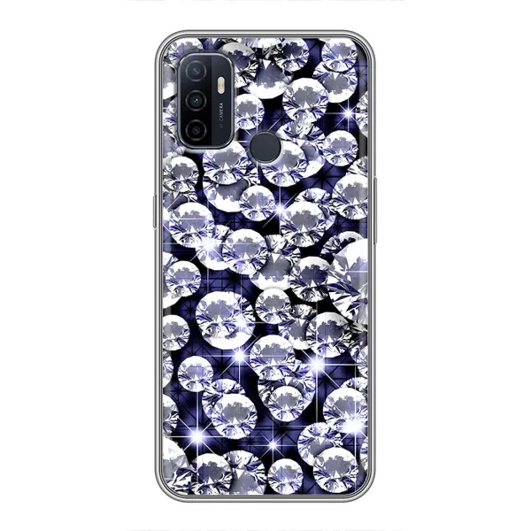 Чехол с рисунком «Бриллианты» для OPPO A53