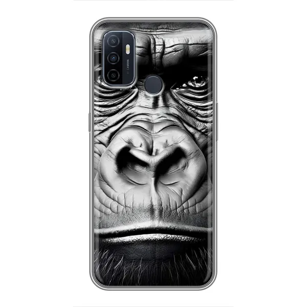 Чехол с рисунком «Черная обезьяна» для OPPO A53 Чехол с рисунком «Черная обезьяна» для OPPO A53